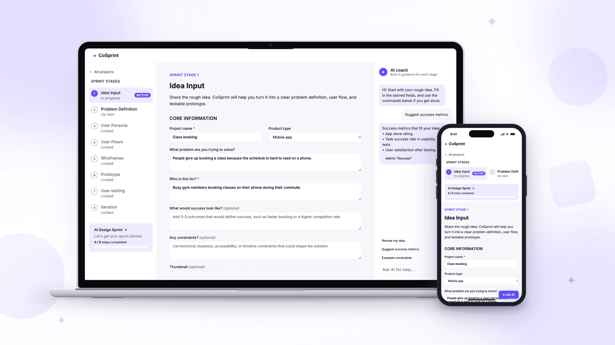 CoSprint workspace